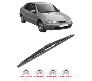 Stergator lamela spate CITROEN XSARA (N1) din 1997 - 2005, pentru luneta auto, Bosch Twin, din cauciuc siliconat rezistent, 4 Stickere Auto CITROEN v32832