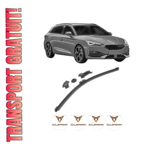 Stergator lamela spate CUPRA LEON Sportstourer (KL8, KU8, KUD) din 2020, pentru luneta auto, Valeo HydroConnect, din cauciuc siliconat rezistent, 4 Stickere Auto CUPRA