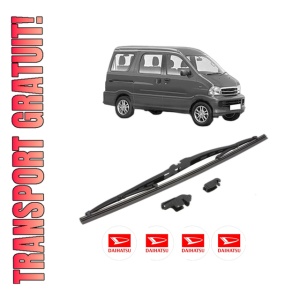 Stergator lamela spate DAIHATSU EXTOL Bus (S22_, S23_) din 2000 - 2011, pentru luneta auto, Valeo Silencio, din cauciuc siliconat rezistent, 4 Stickere Auto DAIHATSU