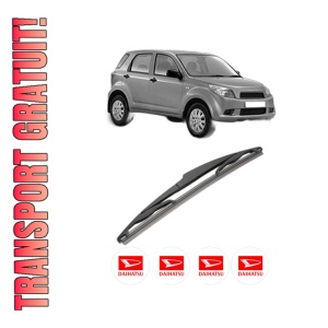 Stergator lamela spate DAIHATSU TERIOS (J2_, F7__) din 2005, pentru luneta auto, Valeo Silencio, din cauciuc siliconat rezistent, 4 Stickere Auto DAIHATSU - Img 1