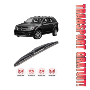Stergator lamela spate DODGE JOURNEY din 2008 - 2015, pentru luneta auto, Bosch Twin, din cauciuc siliconat rezistent, 4 Stickere Auto DODGE