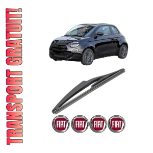 Stergator lamela spate FIAT 500e (332_) din 2020, pentru luneta auto, Valeo Silencio, din cauciuc siliconat rezistent, 4 Stickere Auto FIAT