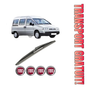 Stergator lamela spate FIAT SCUDO Bus (270_, 272_) din 2007 - 2016, pentru luneta auto, Bosch Twin, din cauciuc siliconat rezistent, 4 Stickere Auto FIAT