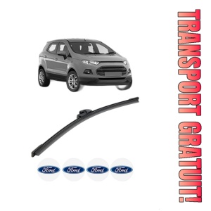 Stergator lamela spate FORD ECOSPORT din 2012 - 2022, pentru luneta auto, Bosch Aerotwin, din cauciuc siliconat rezistent, 4 Stickere Auto FORD