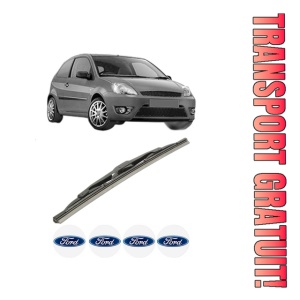 Stergator lamela spate FORD FIESTA V Van din 2002 - 2010, pentru luneta auto, Bosch Twin, din cauciuc siliconat rezistent, 4 Stickere Auto FORD