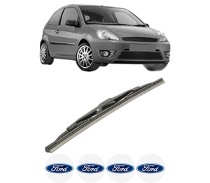 Stergator lamela spate FORD FIESTA V Van din 2002 - 2010, pentru luneta auto, Bosch Twin, din cauciuc siliconat rezistent, 4 Stickere Auto FORD v31752