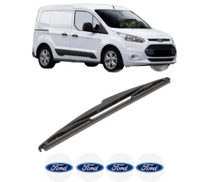 Stergator lamela spate FORD TRANSIT CONNECT MPV din 2013, pentru luneta auto, Valeo Silencio, din cauciuc siliconat rezistent, 4 Stickere Auto FORD v22096