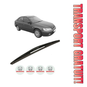 Stergator lamela spate HONDA ACCORD VI Hatchback (CH, CL) din 1999 - 2002, pentru luneta auto, Bosch Twin, din cauciuc siliconat rezistent, 4 Stickere Auto HONDA