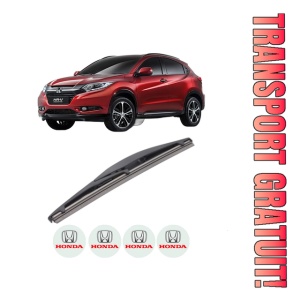 Stergator lamela spate HONDA HR-V (RU) din 2014, pentru luneta auto, Bosch Twin, din cauciuc siliconat rezistent, 4 Stickere Auto HONDA