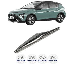 Stergator lamela spate HYUNDAI BAYON (BC3) din 2021, pentru luneta auto, Bosch Twin, din cauciuc siliconat rezistent, 4 Stickere Auto HYUNDAI v28804