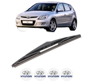 Stergator lamela spate HYUNDAI i30 Estate (FD) din 2007 - 2012, pentru luneta auto, Bosch Twin, din cauciuc siliconat rezistent, 4 Stickere Auto HYUNDAI v23647