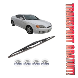 Stergator lamela spate HYUNDAI TIBURON Coupe din 1996 - 2001, pentru luneta auto, Bosch Twin, din cauciuc siliconat rezistent, 4 Stickere Auto HYUNDAI
