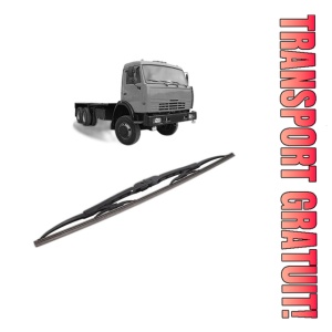 Stergator lamela spate KAMAZ 53228 din 1999, pentru luneta auto, Bosch Twin, din cauciuc siliconat rezistent, 4 Stickere Auto KAMAZ
