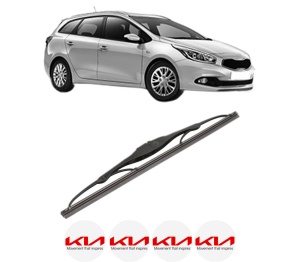 Stergator lamela spate KIA CEE'D Sportswagon (JD) din 2012 - 2018, pentru luneta auto, Valeo Silencio, din cauciuc siliconat rezistent, 4 Stickere Auto KIA v19342