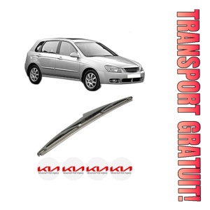 Stergator lamela spate KIA CERATO I Hatchback (LD) din 2004 - 2008, pentru luneta auto, Bosch Twin, din cauciuc siliconat rezistent, 4 Stickere Auto KIA