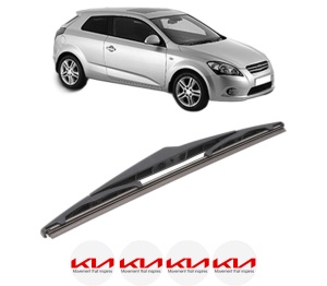 Stergator lamela spate KIA PRO CEE'D (ED) din 2008 - 2013, pentru luneta auto, Bosch Twin, din cauciuc siliconat rezistent, 4 Stickere Auto KIA v23587