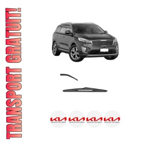 Stergator lamela spate KIA SORENTO III (UM) din 2015 - 2020, pentru luneta auto, Valeo Silencio, din cauciuc siliconat rezistent, 4 Stickere Auto KIA