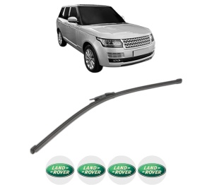 Stergator lamela spate LAND ROVER RANGE ROVER IV (L405) din 2012 - 2021, pentru luneta auto, Valeo Silencio Xtrm, din cauciuc siliconat rezistent, 4 Stickere Auto LAND ROVER v19582