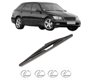 Stergator lamela spate LEXUS IS SportCross (_E1_) din 2001 - 2005, pentru luneta auto, Valeo Silencio, din cauciuc siliconat rezistent, 4 Stickere Auto LEXUS v17542
