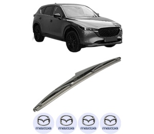 Stergator lamela spate MAZDA CX-5 (KF) din 2016 - 2022, pentru luneta auto, Bosch Twin, din cauciuc siliconat rezistent, 4 Stickere Auto MAZDA v24857