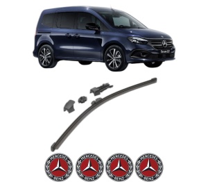 Stergator lamela spate MERCEDES-BENZ EQT (W420) din 2023, pentru luneta auto, Valeo HydroConnect, din cauciuc siliconat rezistent, 4 Stickere Auto MERCEDES-BENZ v17002