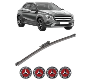 Stergator lamela spate MERCEDES-BENZ GLA-CLASS (X156) din 2013 - 2019, pentru luneta auto, Valeo Silencio Xtrm, din cauciuc siliconat rezistent, 4 Stickere Auto MERCEDES-BENZ v17182