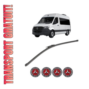 Stergator lamela spate MERCEDES-BENZ SPRINTER 3,5-t Tourer Bus (B907) din 2018 - 2021, pentru luneta auto, Valeo Silencio Xtrm, din cauciuc siliconat rezistent, 4 Stickere Auto MERCEDES-BENZ