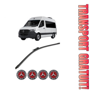 Stergator lamela spate MERCEDES-BENZ SPRINTER 3,5-t Tourer Bus (B907) din 2018 - 2021, pentru luneta auto, Bosch Aerotwin, din cauciuc siliconat rezistent, 4 Stickere Auto MERCEDES-BENZ