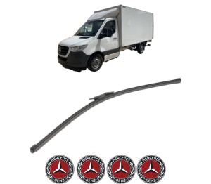 Stergator lamela spate MERCEDES-BENZ SPRINTER 5-t Platform/Chassis (B907) din 2018 - 2021, pentru luneta auto, Valeo Silencio Xtrm, din cauciuc siliconat rezistent, 4 Stickere Auto MERCEDES-BENZ v19522