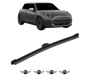 Stergator lamela spate MINI MINI COOPER (J01) din 2023, pentru luneta auto, Valeo Silencio, din cauciuc siliconat rezistent, 4 Stickere Auto MINI v15802