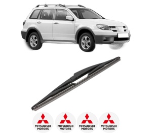 Stergator lamela spate MITSUBISHI OUTLANDER I (CU_W) din 2002 - 2007, pentru luneta auto, Valeo Silencio, din cauciuc siliconat rezistent, 4 Stickere Auto MITSUBISHI v17482