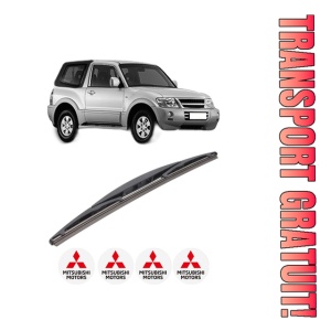 Stergator lamela spate MITSUBISHI PAJERO III Canvas Top (V6_W, V7_W) din 2001 - 2006, pentru luneta auto, Bosch Twin, din cauciuc siliconat rezistent, 4 Stickere Auto MITSUBISHI