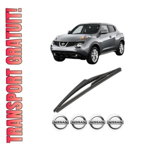 Stergator lamela spate NISSAN JUKE Van (F15) din 2010 - 2019, pentru luneta auto, Valeo Silencio, din cauciuc siliconat rezistent, 4 Stickere Auto NISSAN
