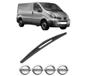 Stergator lamela spate NISSAN PRIMASTAR Van (X83) din 2002, pentru luneta auto, Valeo Silencio, din cauciuc siliconat rezistent, 4 Stickere Auto NISSAN v20302