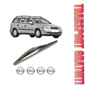 Stergator lamela spate OPEL ASTRA G Estate (T98) din 1998 - 2004, pentru luneta auto, Bosch Twin, din cauciuc siliconat rezistent, 4 Stickere Auto OPEL
