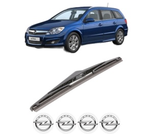 Stergator lamela spate OPEL ASTRA H CLASSIC Estate (A04) din 2006 - 2014, pentru luneta auto, Bosch Twin, din cauciuc siliconat rezistent, 4 Stickere Auto OPEL v26242
