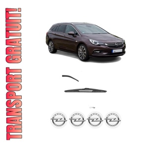 Stergator lamela spate OPEL ASTRA K Estate Van din 2018, pentru luneta auto, Valeo Silencio, din cauciuc siliconat rezistent, 4 Stickere Auto OPEL