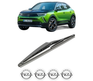 Stergator lamela spate OPEL MOKKA din 2012 - 2019, pentru luneta auto, Bosch Twin, din cauciuc siliconat rezistent, 4 Stickere Auto OPEL v28564
