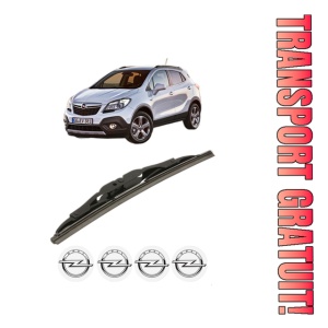 Stergator lamela spate OPEL MOKKA / MOKKA X (J13) din 2012 - 2019, pentru luneta auto, Bosch Twin, din cauciuc siliconat rezistent, 4 Stickere Auto OPEL