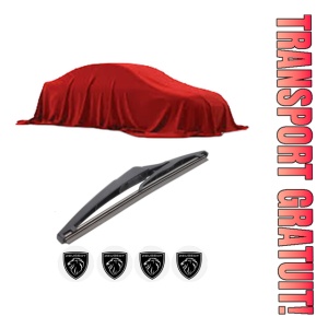 Stergator lamela spate PEUGEOT 3008 III (KA_, KB_, KC_) din 2023, pentru luneta auto, Bosch Twin, din cauciuc siliconat rezistent, 4 Stickere Auto PEUGEOT