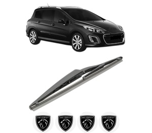Stergator lamela spate PEUGEOT 308 SW I Estate Van (4E_) din 2008 - 2012, pentru luneta auto, Bosch Twin, din cauciuc siliconat rezistent, 4 Stickere Auto PEUGEOT v28505