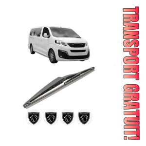 Stergator lamela spate PEUGEOT EXPERT Bus (V_) din 2016 - 2023, pentru luneta auto, Bosch Twin, din cauciuc siliconat rezistent, 4 Stickere Auto PEUGEOT