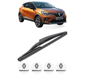Stergator lamela spate RENAULT CAPTUR II (HF_) din 2020, pentru luneta auto, Bosch Twin, din cauciuc siliconat rezistent, 4 Stickere Auto RENAULT v23767