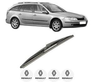 Stergator lamela spate RENAULT LAGUNA II Grandtour (KG0/1_) din 2001 - 2007, pentru luneta auto, Bosch Twin, din cauciuc siliconat rezistent, 4 Stickere Auto RENAULT v27877
