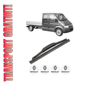 Stergator lamela spate RENAULT MASTER II Platform/Chassis (ED/HD/UD) din 1998 - 2001, pentru luneta auto, Valeo Silencio, din cauciuc siliconat rezistent, 4 Stickere Auto RENAULT