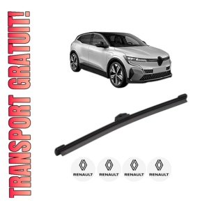 Stergator lamela spate RENAULT MEGANE E-TECH SUV din 2021, pentru luneta auto, Valeo Silencio, din cauciuc siliconat rezistent, 4 Stickere Auto RENAULT