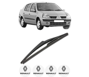 Stergator lamela spate RENAULT THALIA I (LB_) din 1998 - 2009, pentru luneta auto, Valeo Silencio, din cauciuc siliconat rezistent, 4 Stickere Auto RENAULT v19642
