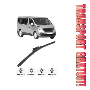 Stergator lamela spate RENAULT TRAFIC III Bus (JG_) din 2014, pentru luneta auto, Bosch Aerotwin, din cauciuc siliconat rezistent, 4 Stickere Auto RENAULT