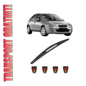 Stergator lamela spate ROVER 25 I Hatchback (RF) din 1999 - 2005, pentru luneta auto, Valeo Silencio, din cauciuc siliconat rezistent, 4 Stickere Auto ROVER