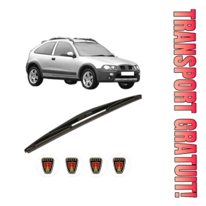 Stergator lamela spate ROVER STREETWISE Hatchback din 2003 - 2005, pentru luneta auto, Bosch Twin, din cauciuc siliconat rezistent, 4 Stickere Auto ROVER